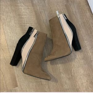 3 inch suede booties